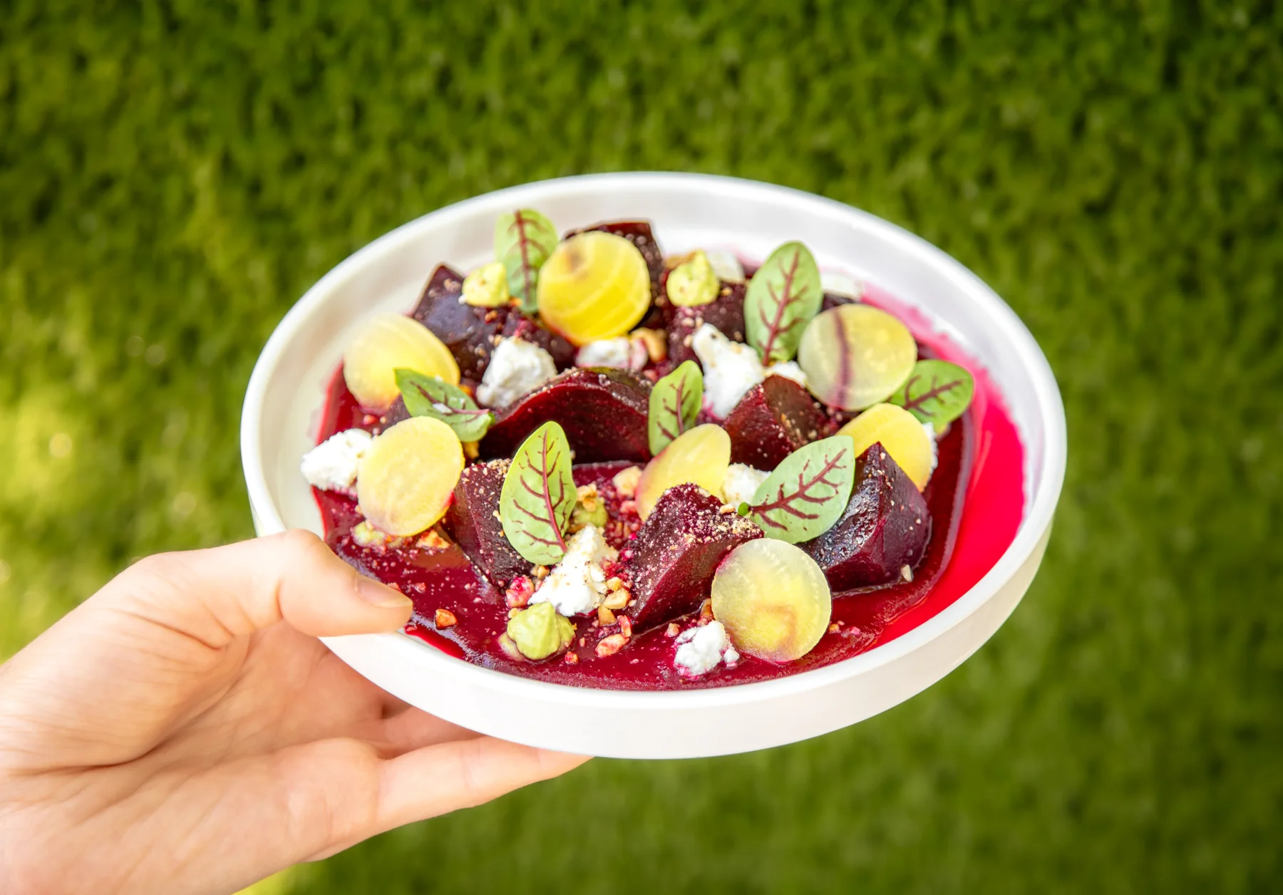 A colorful Bravado vegetable dish